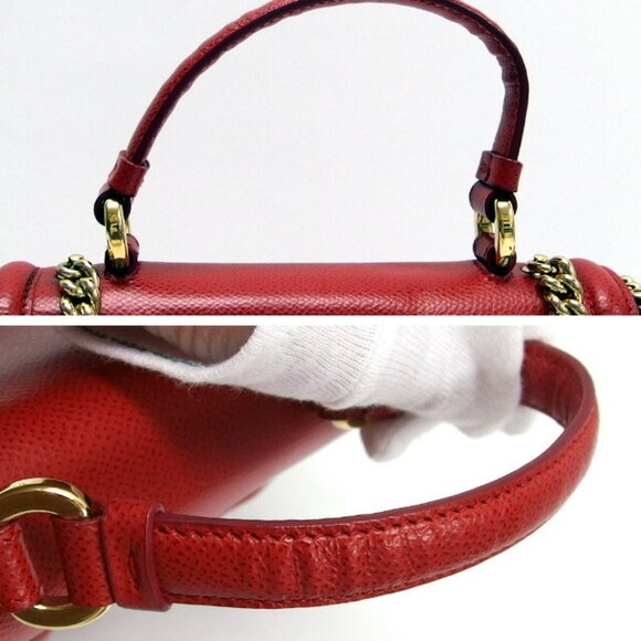 SALVATORE FERRAGAMO Red Shoulder Bag - Picture 6 of 10